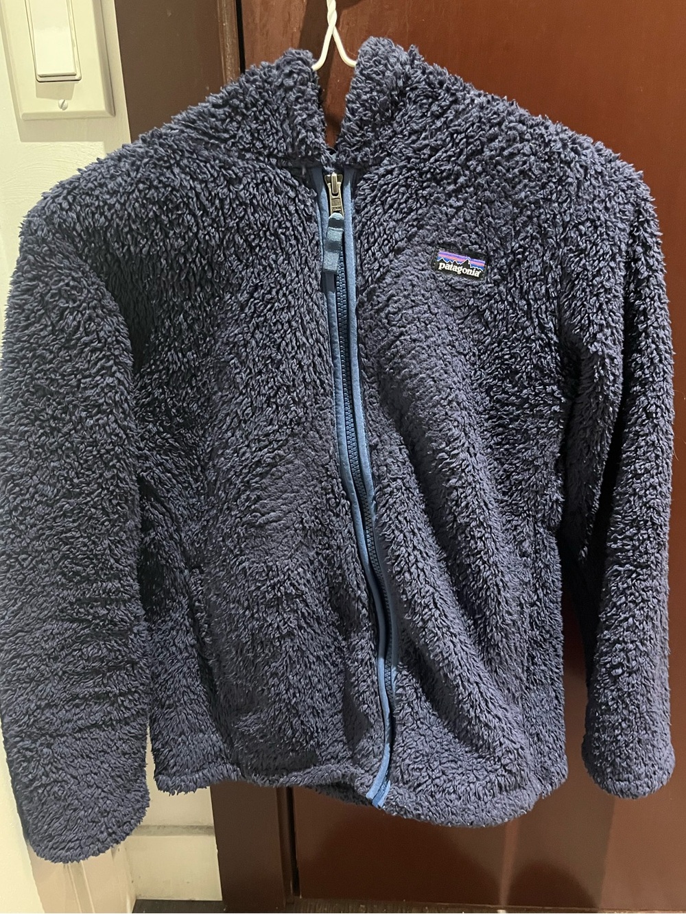 Patagonia Kids' Navy Blue Cozy Fleece Zip-Up Jacket- large